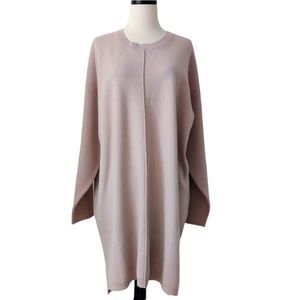 Elegant Pink Sweater Dress